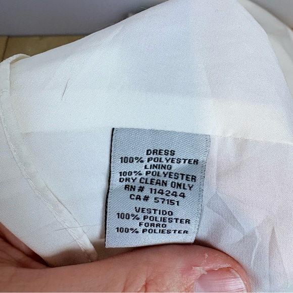 ELIZA J Poppy Stripe Scarf Print Crepe de Chine Bow Tie Back Maxi Gown Dress - Picture 11 of 16